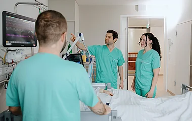 Team der neurologischen Intensivstation im Zentrum für Intensivmedizin (ZIT)