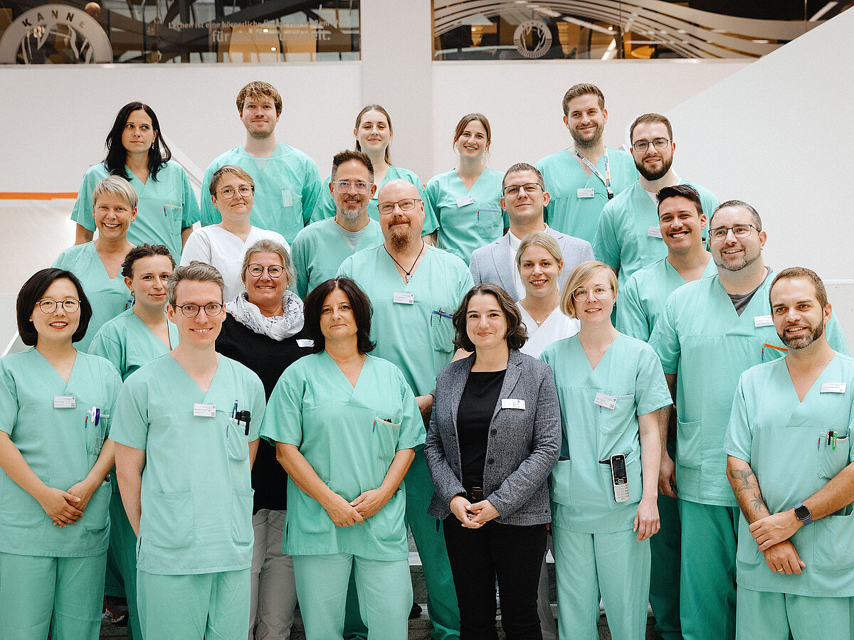 Team des Zentrums für Intensivtherapie am Universitätsklinikum Augsburg