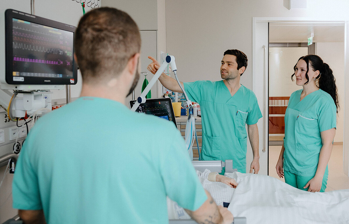 Team der neurologischen Intensivstation im Zentrum für Intensivmedizin (ZIT)