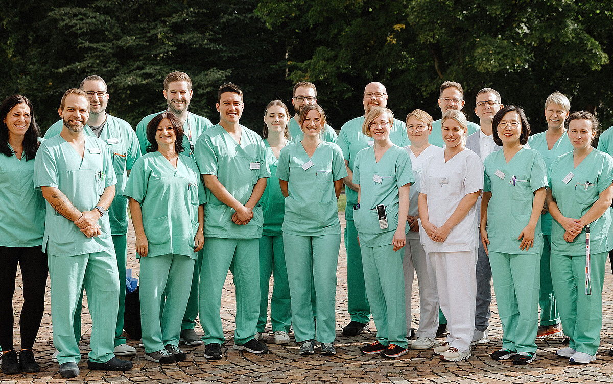 Team der Intensivtherapie am Universitätsklinikum Augsburg